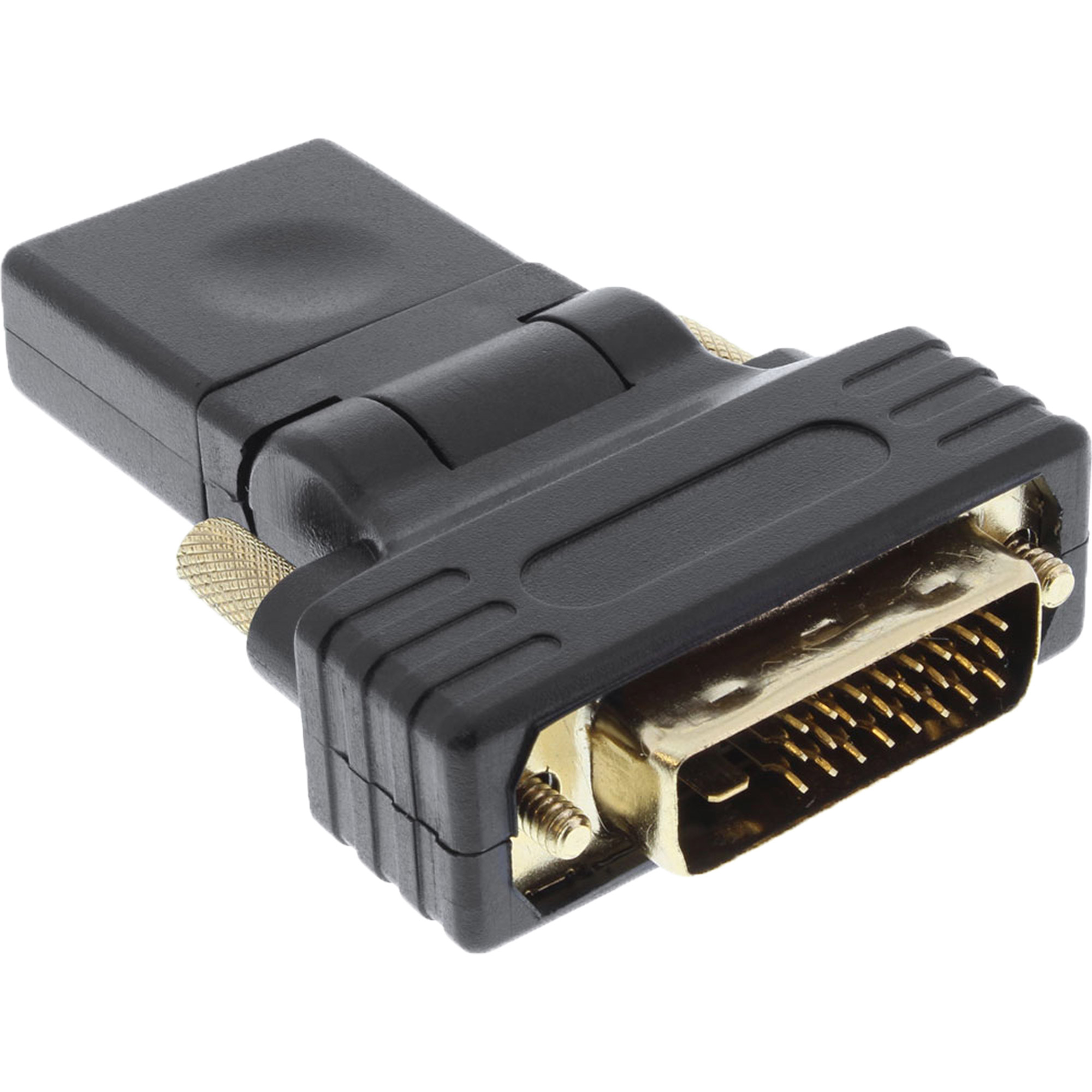 InLine® HDMI Adapterkabel zum Einbau, HDMI A Buchse/Buchse, vergoldete  Kontakte, 4K2K, 0,2m, HDMI zu HDMI / DVI / mini HDMI, Adapter / Konverter, Produkte